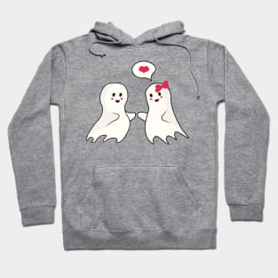 Cute halloween ghost lovers Hoodie